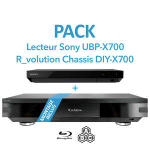 R_volution DIY X700 + Lecteur Blu-ray UHD Sony UBP-X700K MULTI-RÉGIONS